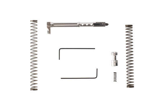 Zev Tech Fulcrum kit includes striker, safety plunger, adjustment tools, and springs to fully upgrade your Glock.